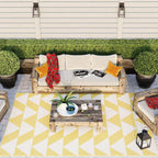 Habitat Ochre Geometric Modern Weather Resistant