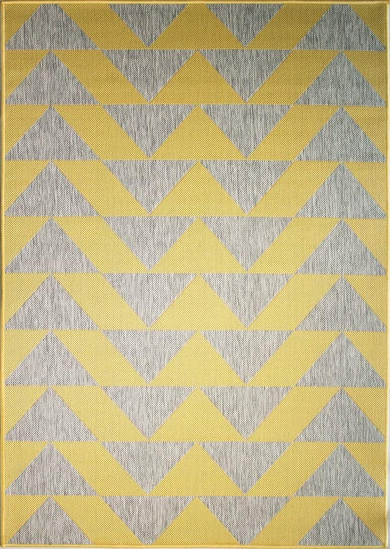 Habitat Ochre Geometric Modern Weather Resistant