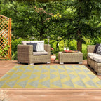 Habitat Ochre Geometric Modern Weather Resistant