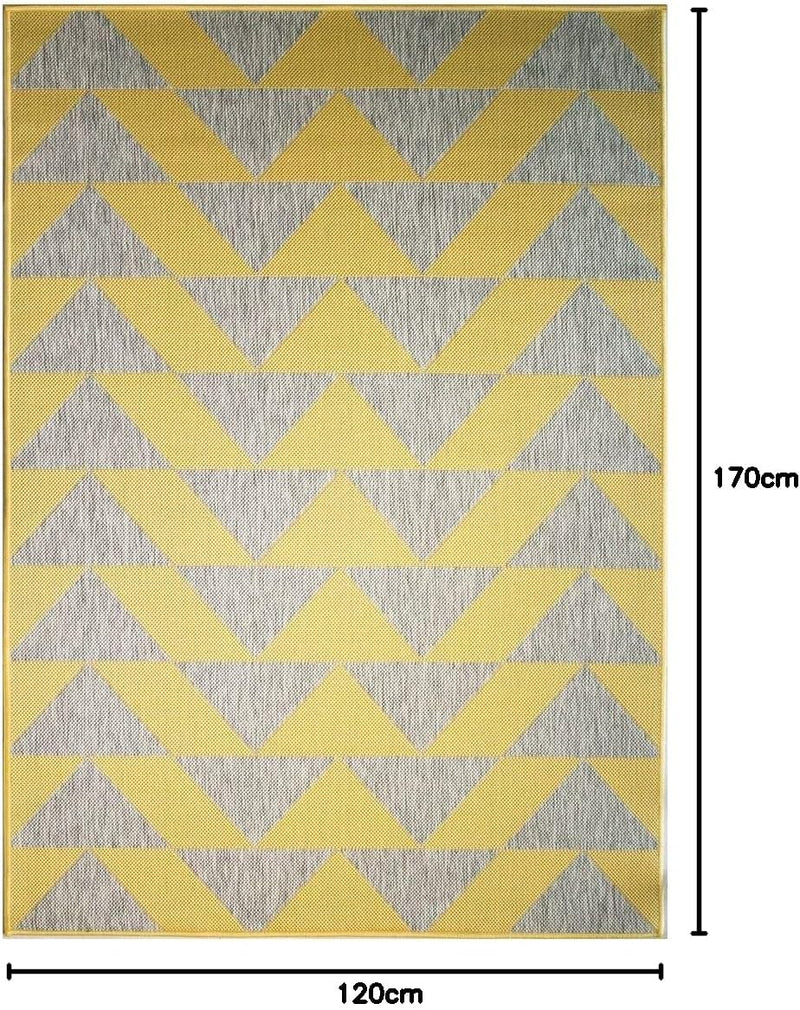 Habitat Ochre Geometric Modern Weather Resistant
