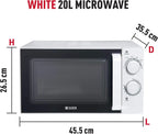 Haden Stainless Steel Interior Microwave Oven 20L 700W