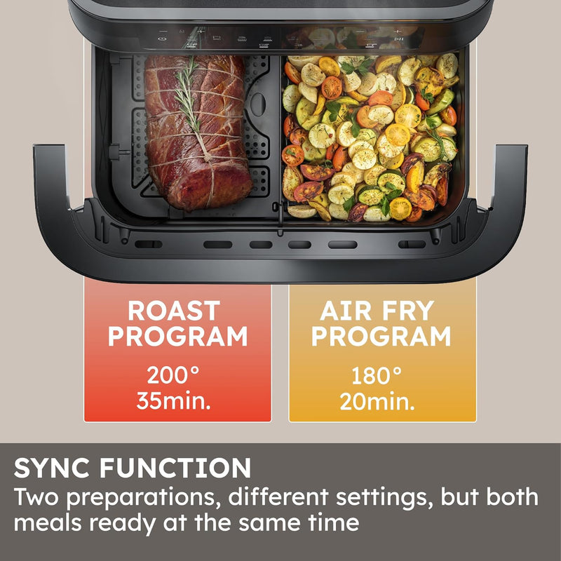 11L Flex Double Drawer Airfryer Dual Large Air