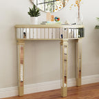 Half Moon Console Table Mirrored : Hallway 90