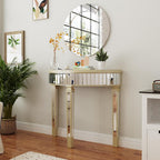 Half Moon Console Table Mirrored : Hallway 90