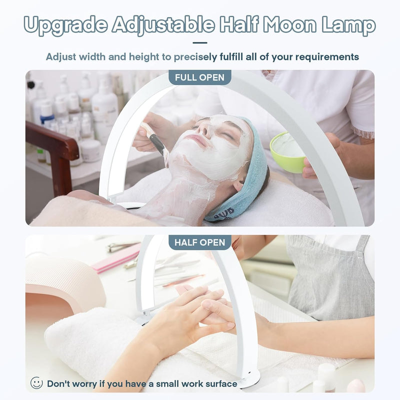 Half Moon Lamp for Desk Nail Light