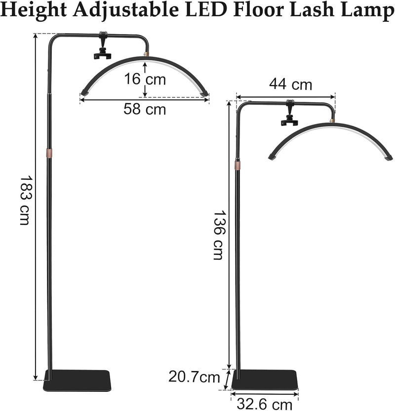 Half Moon Lash Light: LED Eyelash Lamp