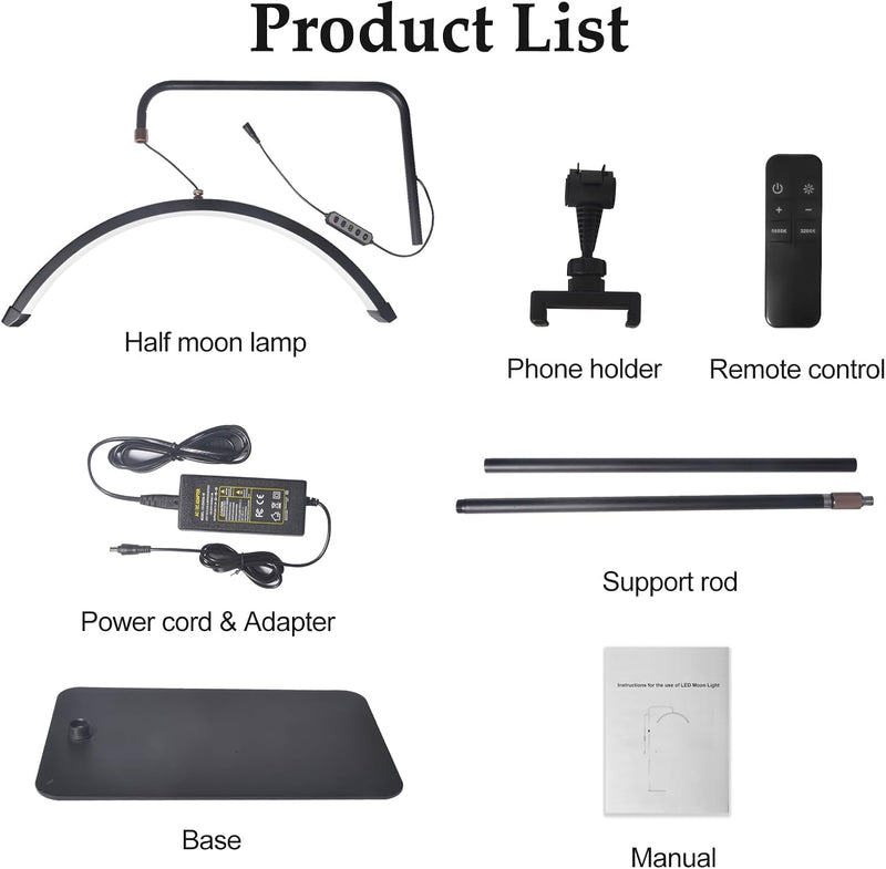 Half Moon Lash Light: LED Eyelash Lamp