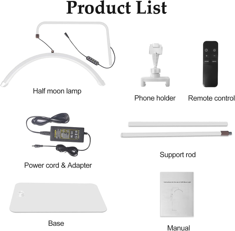 Half Moon Lash Light: LED Eyelash Lamp