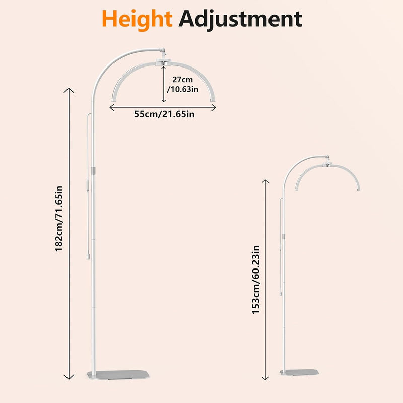 Half Moon Light for Eyelash Tech Foldable Floor