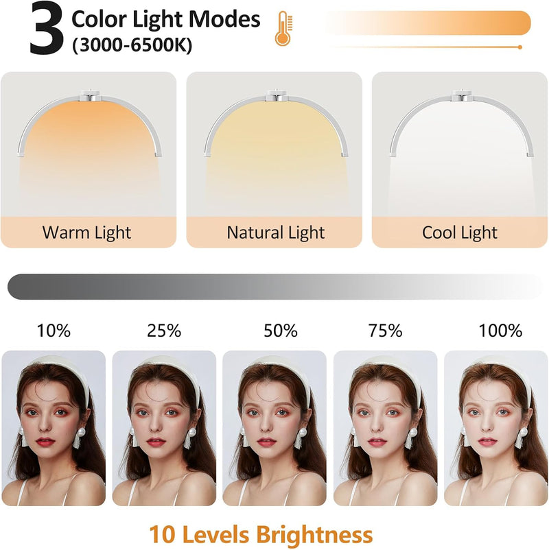 Half Moon Light for Eyelash Tech Foldable Floor
