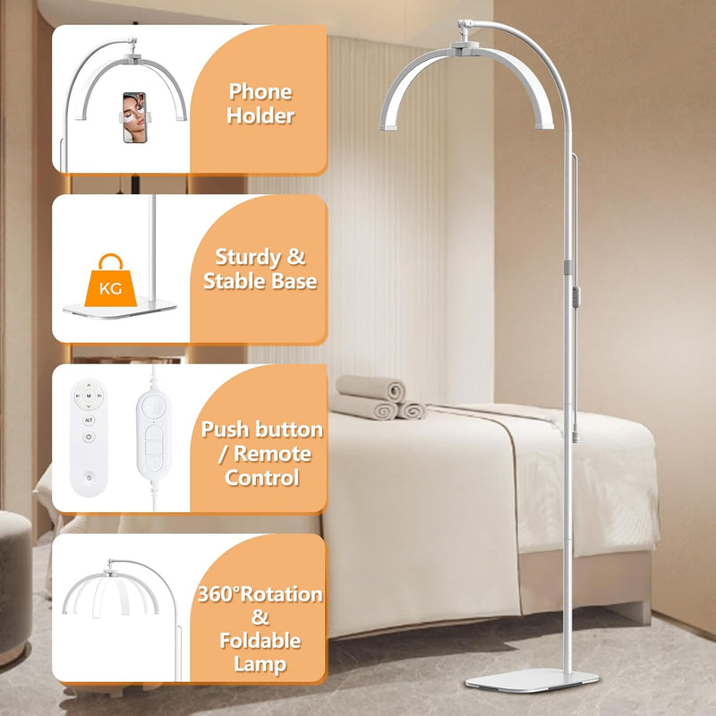 Half Moon Light for Eyelash Tech Foldable Floor