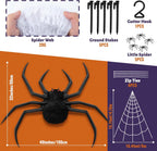 Halloween Decorations Spider Web 50'' Giant + 200''