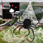 Halloween Decorations Spider Web 50'' Giant + 200''