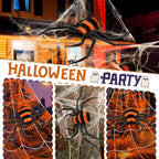 Halloween Decorations Spider Web 50'' Giant + 200''