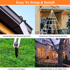 Halloween Decorations Spider Web 50'' Giant + 200''