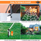 Halloween Decorations Spider Web 50'' Giant + 200''