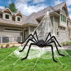 Halloween Decorations Spider Web 50'' Giant + 200''