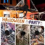 Halloween Decorations Spider Web 50'' Giant + 200''