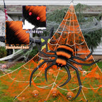 Halloween Decorations Spider Web 50'' Giant + 200''