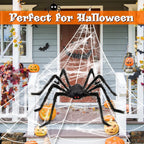 Halloween Decorations Spider Web 50'' Giant + 200''