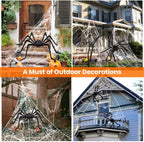 Halloween Decorations Spider Web 50'' Giant + 200''