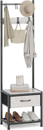 Hallway Coat Stand Industrial Rack Free Standing Hall