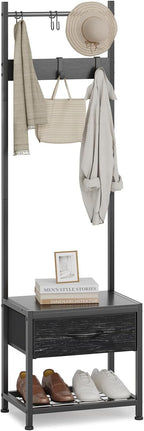 Hallway Coat Stand Industrial Rack Free Standing Hall