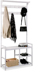 Hallway Coat Stand Industrial Rack Free Standing Hall
