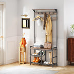 Hallway Coat Stand Industrial Rack Free Standing Hall