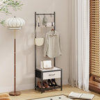 Hallway Coat Stand Industrial Rack Free Standing Hall