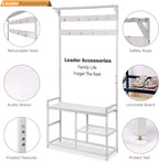 Hallway Coat Stand Industrial Rack Free Standing Hall
