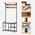 Hallway Coat Stand Industrial Rack Free Standing Hall