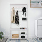 Hallway Coat Stand Industrial Rack Free Standing Hall