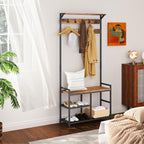 Hallway Coat Stand Industrial Rack Free Standing Hall