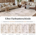 Rugs Living Room Washable Abstract Carpet Beigebrown