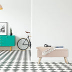 Hallway Storage Bench Padded Wooden Legs Fabric Cover
