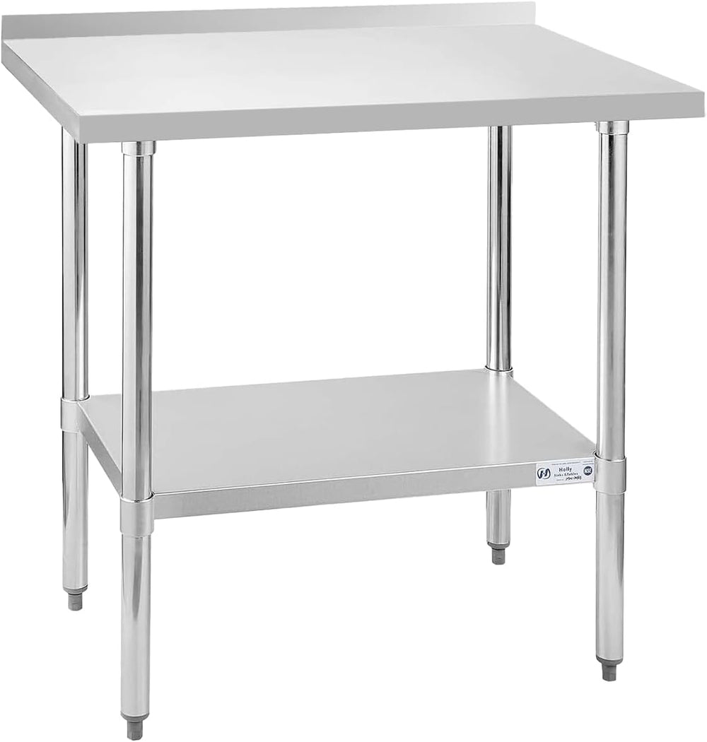 Hally Stainless Steel Table x36" Prepwork Commercial Tables
