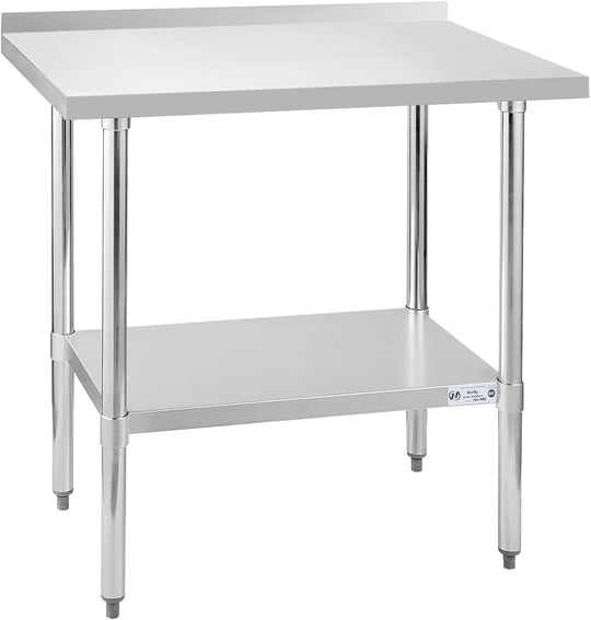 Hally Stainless Steel Table x36" Prepwork Commercial Tables