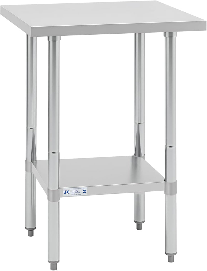 Hally Stainless Steel Table for Prep Work 24