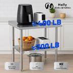Hally Stainless Steel Table for Prep Work 24