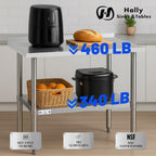 Hally Stainless Steel Table for Prep Work 24