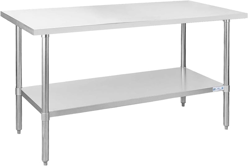 Hally Stainless Steel Table x36" Prepwork Commercial Tables