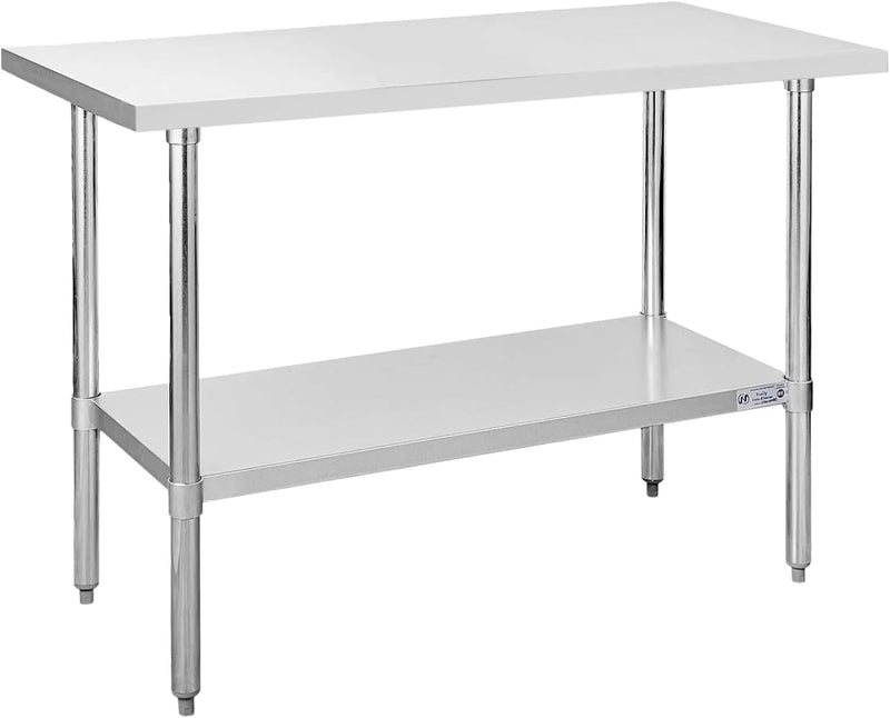 Hally Stainless Steel Table x36" Prepwork Commercial Tables