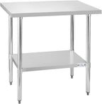 Hally Stainless Steel Table x36" Prepwork Commercial Tables