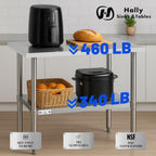 Hally Stainless Steel Table x36" Prepwork Commercial Tables