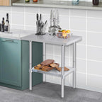 Hally Stainless Steel Table x36" Prepwork Commercial Tables