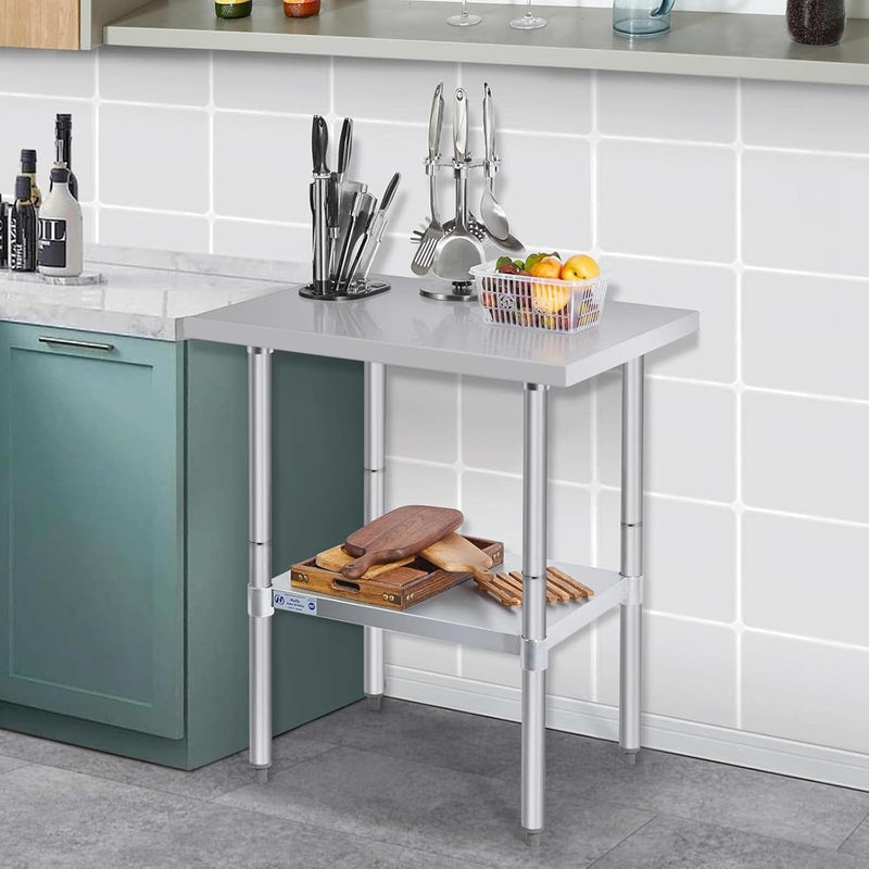 Hally Stainless Steel Table x36" Prepwork Commercial Tables