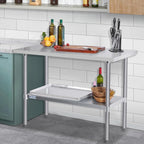 Hally Stainless Steel Table x36" Prepwork Commercial Tables