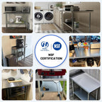 Hally Stainless Steel Table x36" Prepwork Commercial Tables