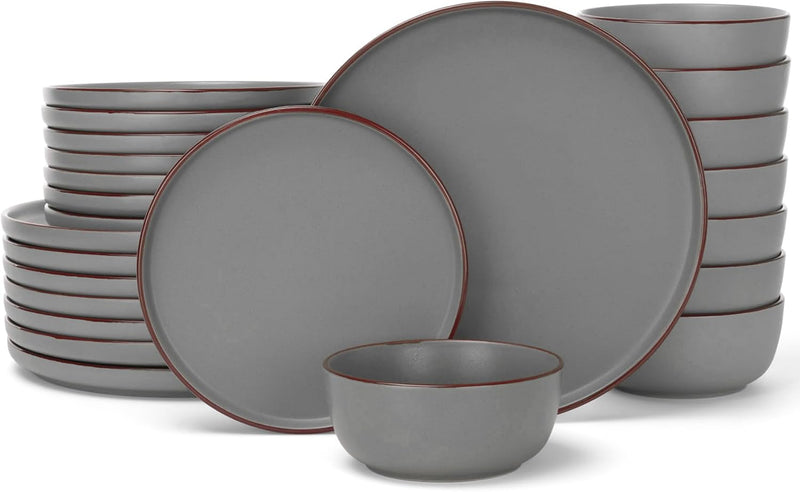 Halo Plates and Bowls Set 12 Pieces Dinner